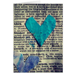 Mots et Coeurs Collage Abstrait, toutes les occasi