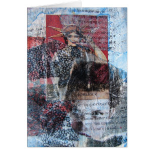 Mots et femmes Collage Abstrait, toutes les occasi