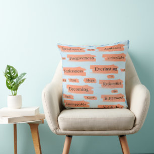 Mots inarrêtables Coussin de relevé en gras