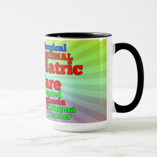 MOTS INFIRMIERS JUMBLE CAFÉ MUG