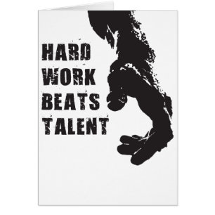 Mots Motivationnels - Travail Dur bat Talent