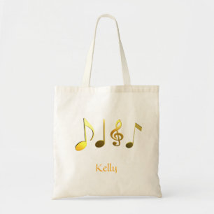 Mots musicaux personnalisés Sac fourre-tout en for