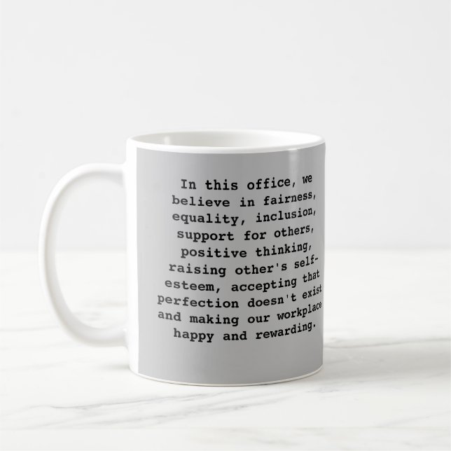 Mots positifs Mug Office (Gauche)