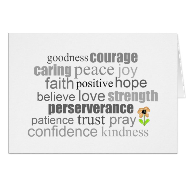 Mots pour encourager (Devant horizontal)