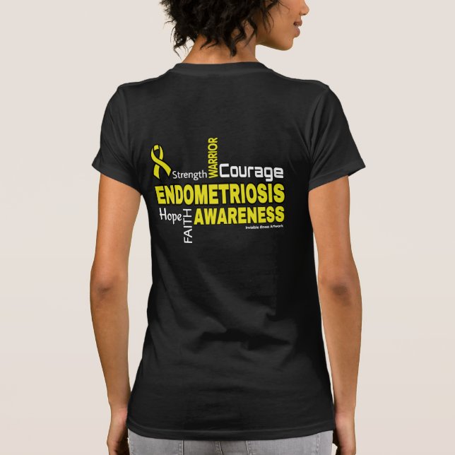 Mots... T-shirt Endometriose (Dos)