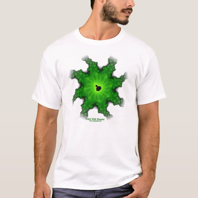 Motte Mandelbrot Fraktal-Weißt-stück T-Shirt (Vorderseite)