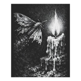 Motte zur Flamme — von BurnsInHell Poster