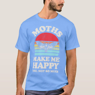 Motten machen mich glücklich Sunset Retro für Männ T-Shirt