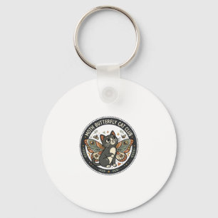Motten Schmetterling Katze POD Vektor Kunst - Mott Schlüsselanhänger