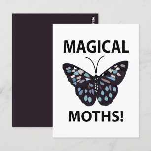 Motten Schmetterling Magische Motten Postkarte