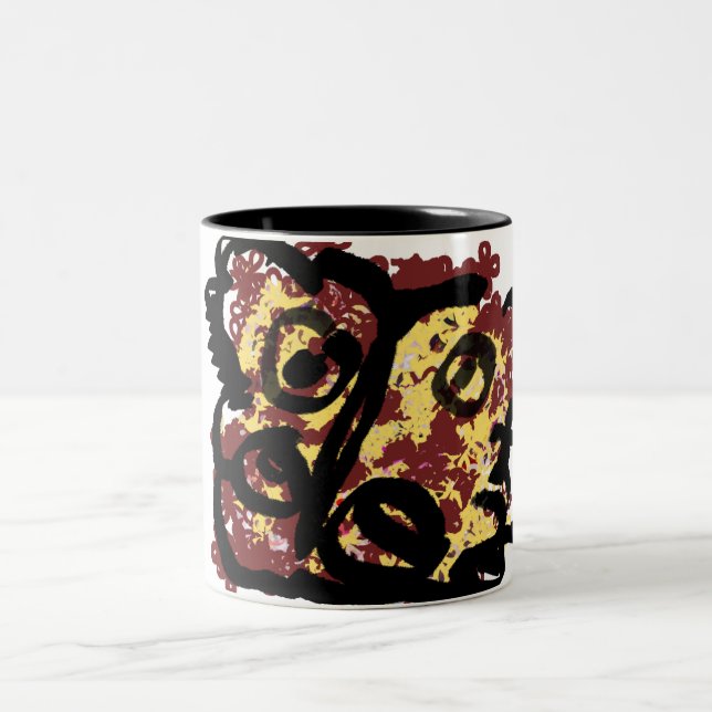 Mottenherbst Zweifarbige Tasse (Mittel)