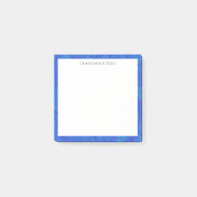 Mottled Cobalt Blue Canvas Look Border