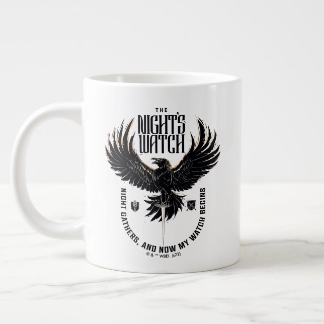 Motto der Nacht Jumbo-Tasse (Links)