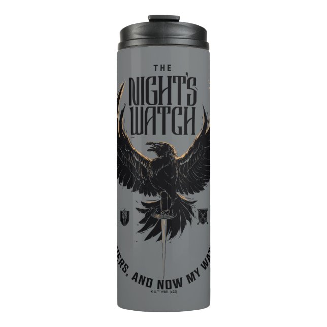 Motto der Nacht Thermosbecher (Vorderseite)