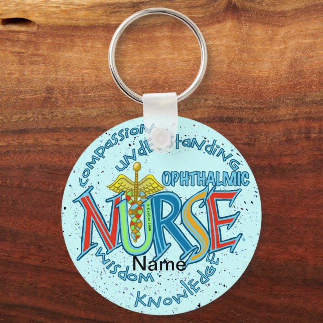 Motto-Schlüsselanhänger für die auphthalmische Kra Schlüsselanhänger (Vorderseite)