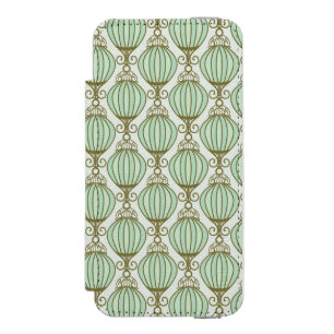 Motton Blau-Muster Incipio Watson™ iPhone 5 Geldbörsen Hülle