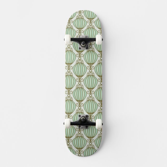 Motton Blau-Muster Skateboard (Vorderseite)