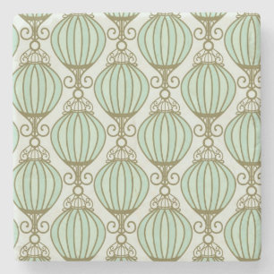 Motton Blau-Muster Steinuntersetzer