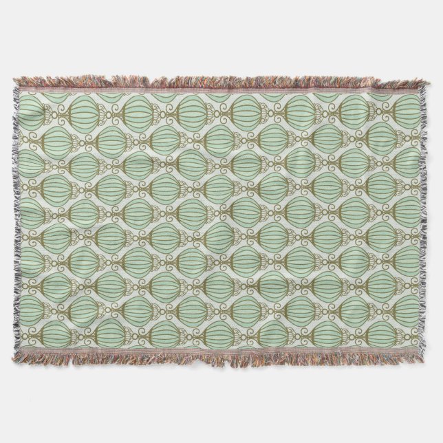 Motton Blaues Muster Decke (Vorderseite)