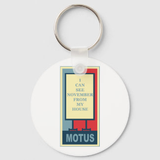 MOTUS ICON: ICH KANN NOVEMBER VON MEINEM HAUS SEHE SCHLÜSSELANHÄNGER