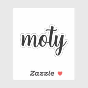 Moty - Mère de l'année autocollant