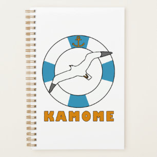 Mouette et anneau de natation bleu clair