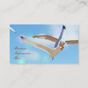 Mouettes en Cartes de visite de vol