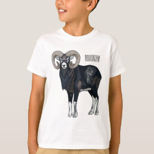Mouflon-Cartoon T-Shirt