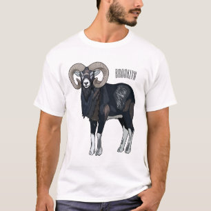 Mouflon-Cartoon T-Shirt