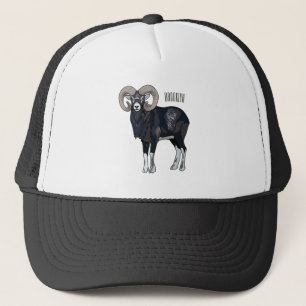 Mouflon-Cartoon Truckerkappe