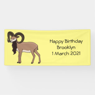 Mouflon-Ziegenbild Banner