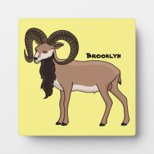 Mouflon-Ziegenbild Fotoplatte