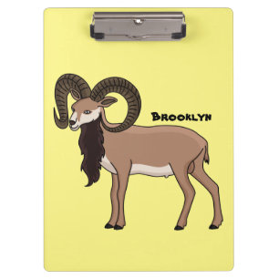 Mouflon-Ziegenbild Klemmbrett