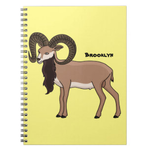Mouflon-Ziegenbild Notizblock
