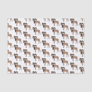 Mouflon-Ziegenbild Seidenpapier