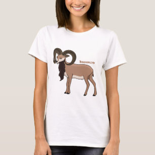 Mouflon-Ziegenbild T-Shirt