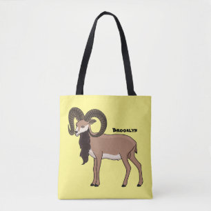 Mouflon-Ziegenbild Tasche