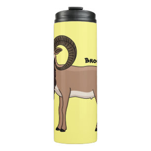 Mouflon-Ziegenbild Thermosbecher
