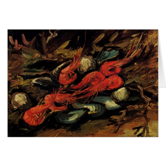 Moules et crevettes de la nature morte par Vincent (Devant horizontal)