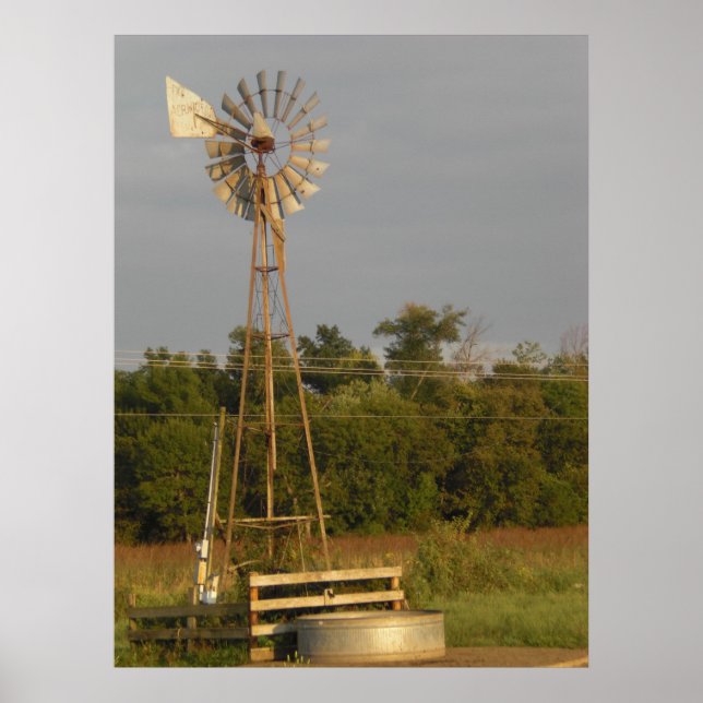 Moulin à vent 3 couleurs impression (Devant)