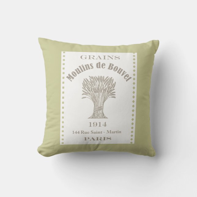 Moulin de Bouvet Grain Sack Kissen (Vorderseite)