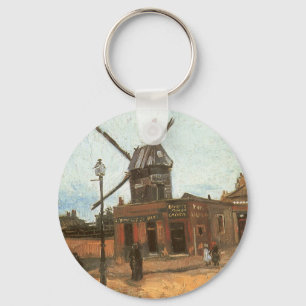 Moulin de la Galette von Vincent van Gogh, Windmüh Schlüsselanhänger