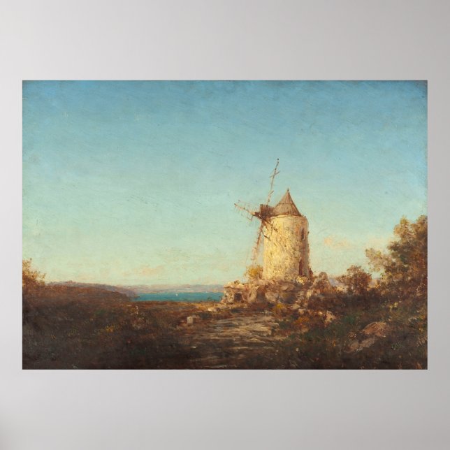 Moulin De Saint-Miter, Près De Martigues Poster (Vorne)