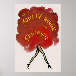 Moulin Rouge Pariser Kabarett Promo Poster Druck 1