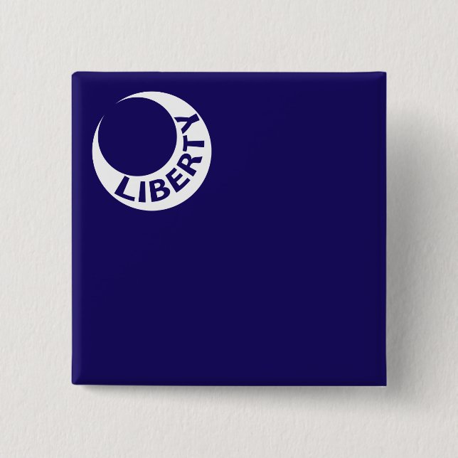 Moultrie Flag (Liberty) (Amerikanische Geschichte) Button (Vorderseite)