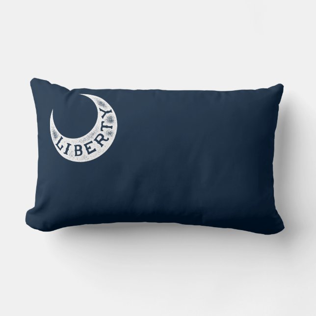 Moultrie Freiheits-Flagge Lendenkissen (Vorderseite)