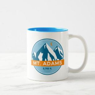 Mount Adams New Hampshire Stars Moon Zweifarbige Tasse