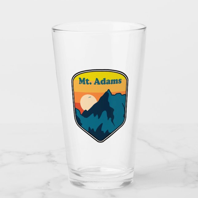 Mount Adams New Hampshire Sunrise Glas (Vorderseite)