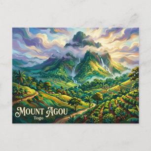 Mount Agou Togo Postkarte