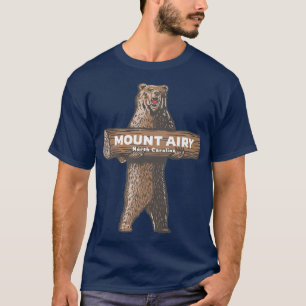 Mount Airy North Carolina NC Growling Bear Vacatio T-Shirt